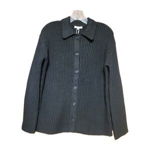 Z Supply  Lenie Women's  Black  Button Up Knitted  Sweater  Size XS/S/ M (NWT)
